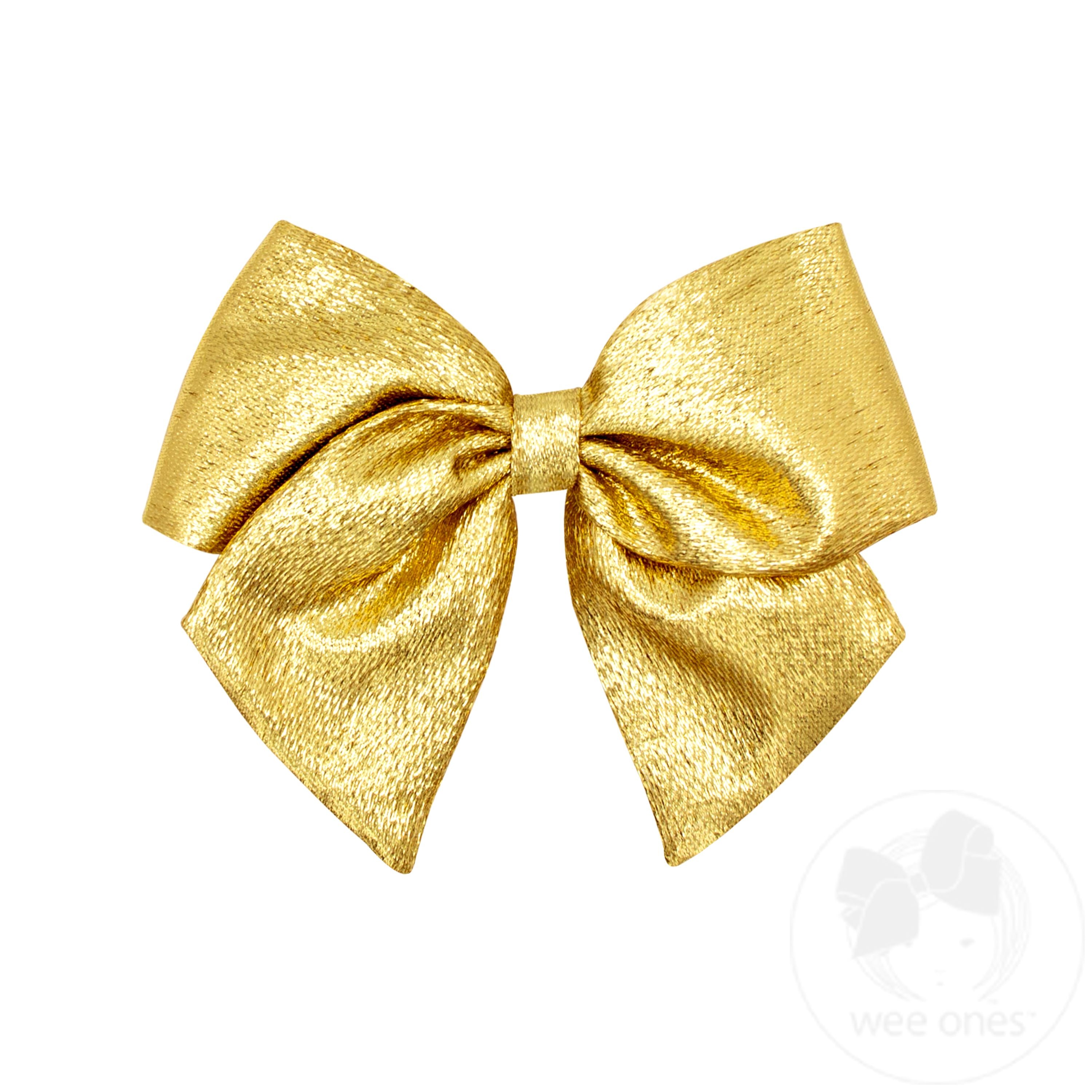 King Lame Bowtie with Tails - GOLD | Wee Ones Hair Bows