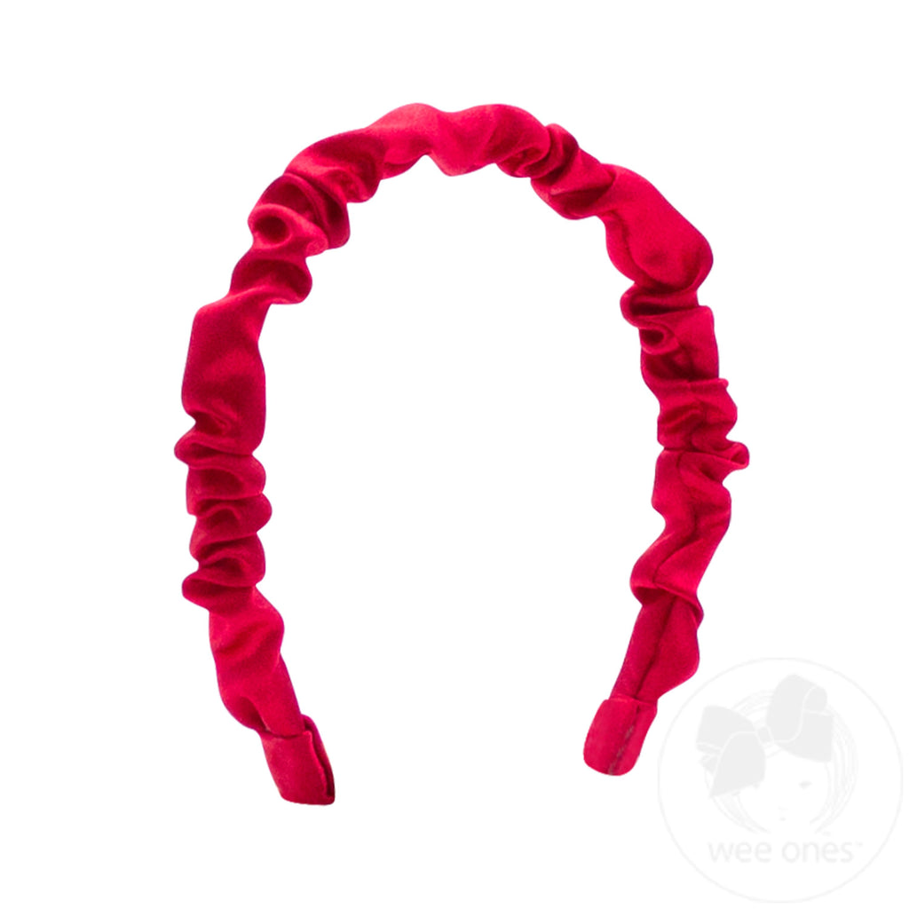 Crepe Satin Ruffled Headband