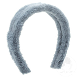 Solid Faux Fur Tapered Headband