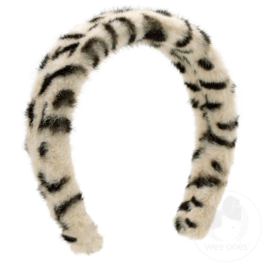 Faux Cheetah Print Fur Headband