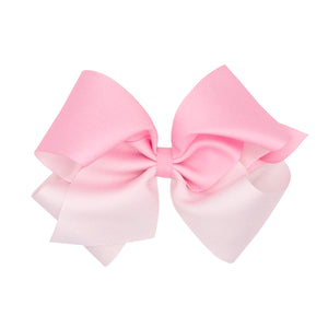 King Grosgrain Ombre Color-block Print Girls Hair Bow