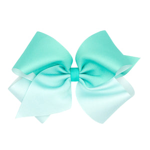 King Grosgrain Ombre Color-block Print Girls Hair Bow