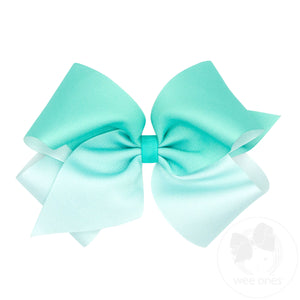 King Grosgrain Ombre Color-block Print Girls Hair Bow