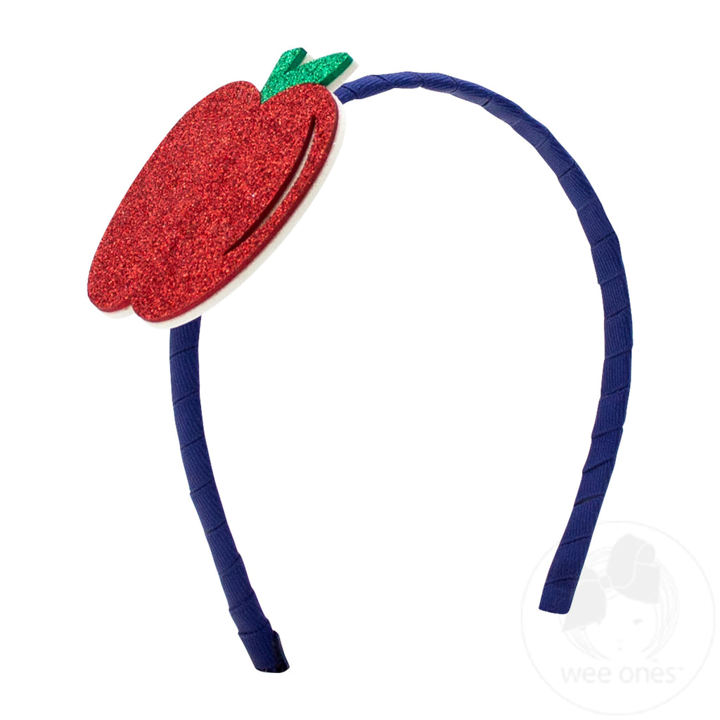 Extra Large Glitter Foam Apple School-themed Headband