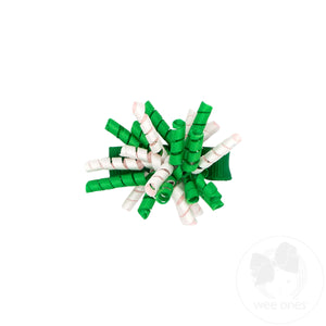 Green and White Wiggle Hair Clip