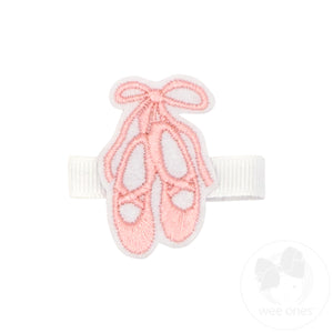 Felt Ballet Slippers Hair Clip