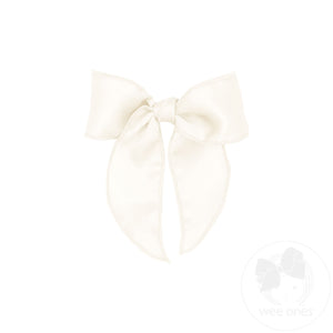 Medium Satin Bowtie with Twisted Wrap and Whimsy Tails