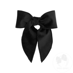 Medium Velvet Bowtie with Twisted Wrap and Whimsy Tails