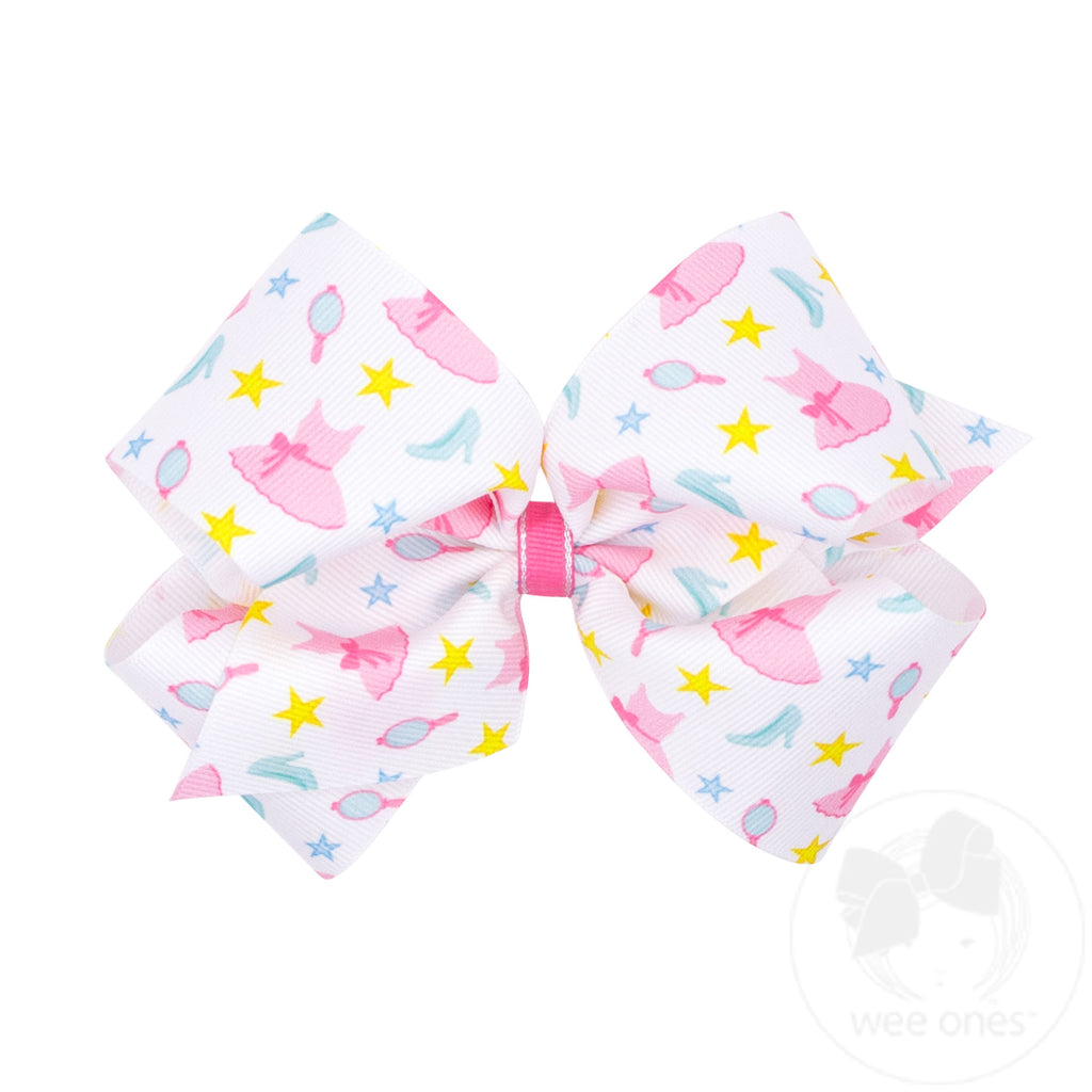 King Princess and Dance-Inspired Ballet Dress Printed Grosgrain Hair Bow