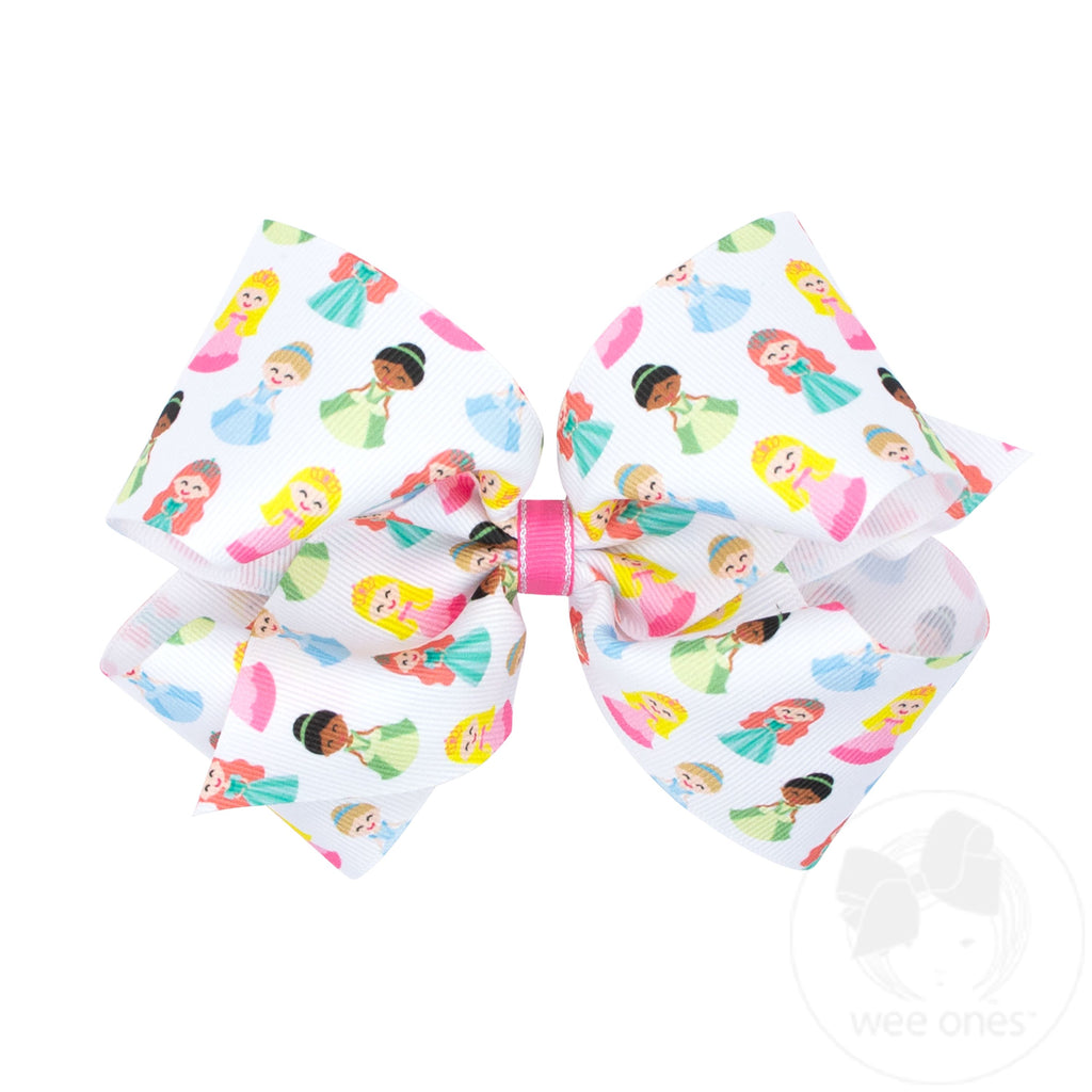 King Princess and Dance-Inspired Printed Grosgrain Hair Bow