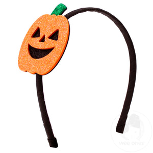 Extra Large Glitter Foam Halloween-themed Jack-O-Lantern Headband
