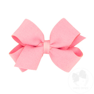 Medium Soft and Cozy Brushed Fleece Fabric Hair Bow