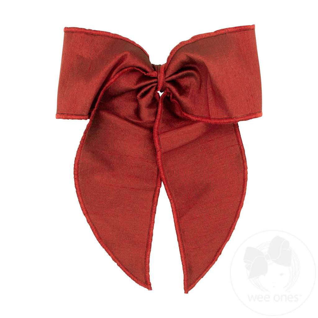 King Dupioni Bowtie with Twisted Wrap and Whimsy Tails