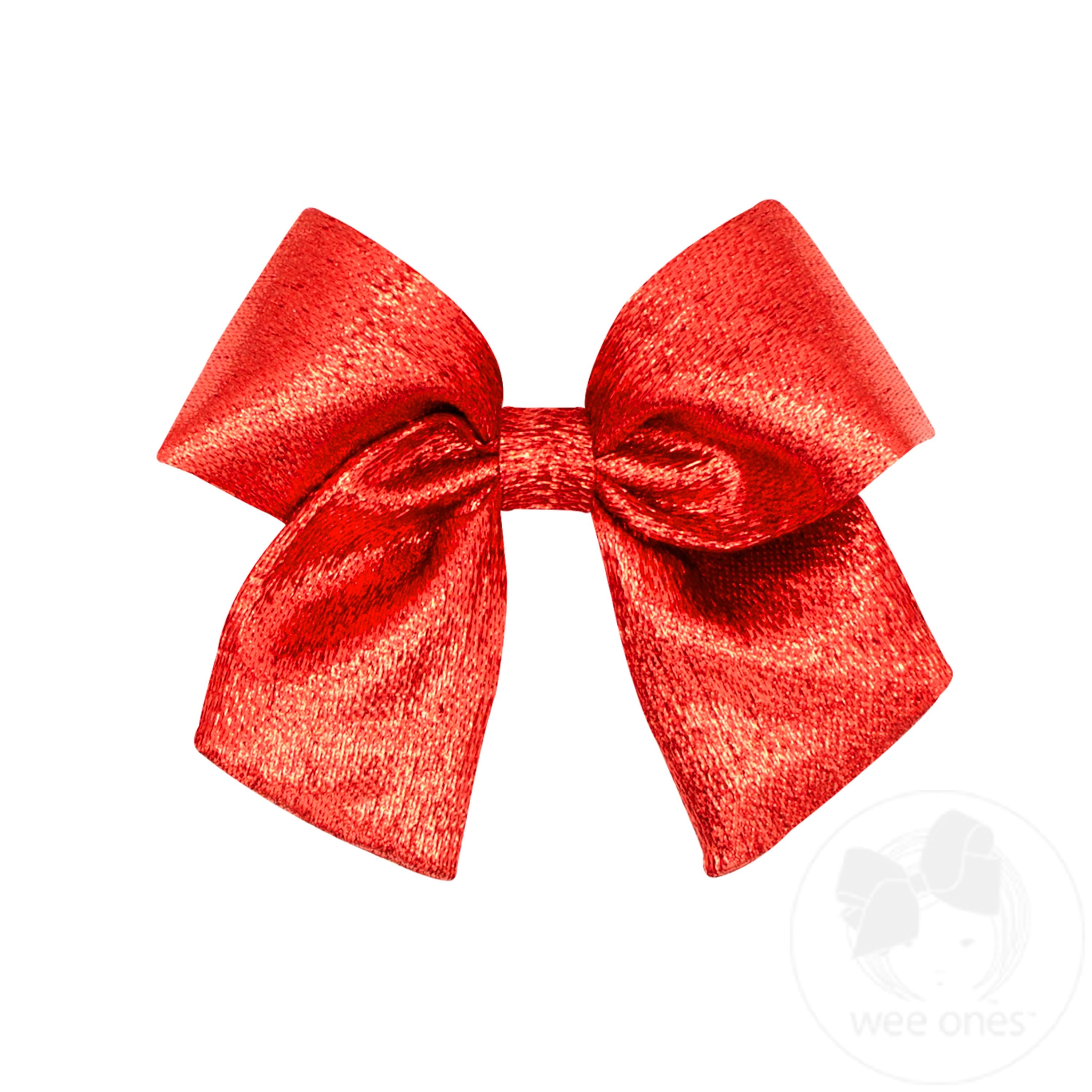 Metallic Lamé Bowtie with Tails - GOLD | Wee Ones Hair Bows