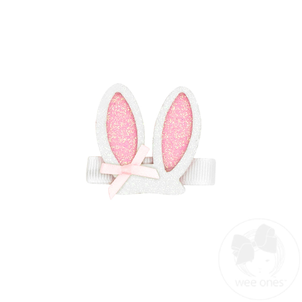 Layered Glitter Bunny Ears Hair Clip