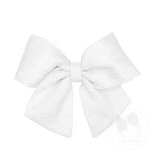 King Genuine Seersucker Fabric Bowtie with Tails