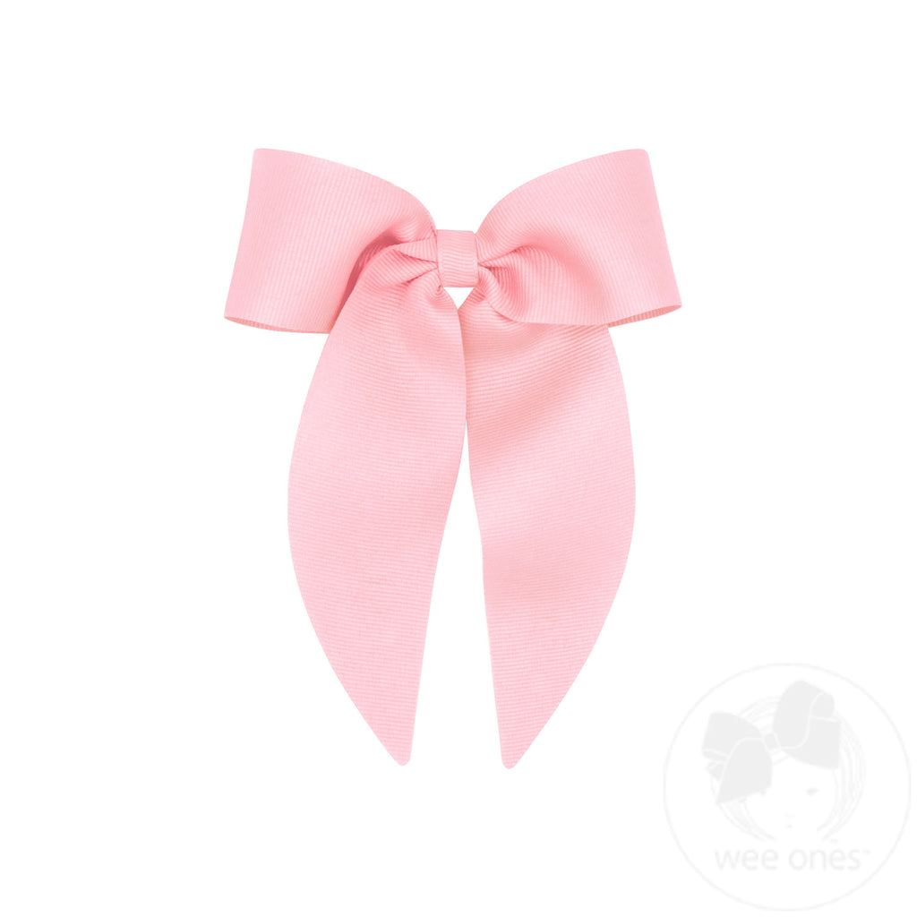 Medium Grosgrain Bowtie with Flat Wrap and Whimsy Tails