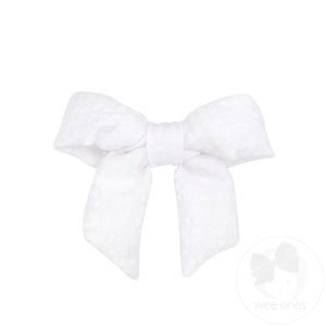 Mini Genuine Seersucker Fabric Bowtie with Tails