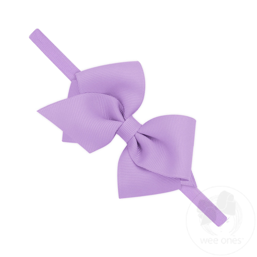 Extra Small Grosgrain Bow on Matching Skinny Nylon Band