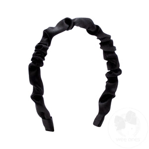 Crepe Satin Ruffled Headband