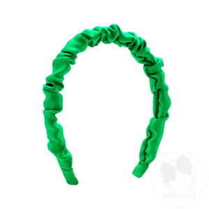 Crepe Satin Ruffled Headband