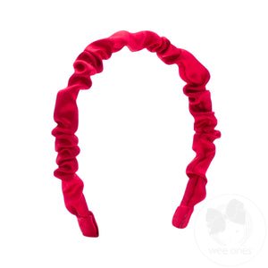 Crepe Satin Ruffled Headband