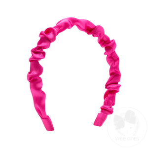 Crepe Satin Ruffled Headband