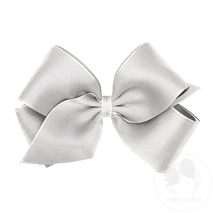 King Deluxe Metallic Mesh with Grosgrain Underlay Hair Bow