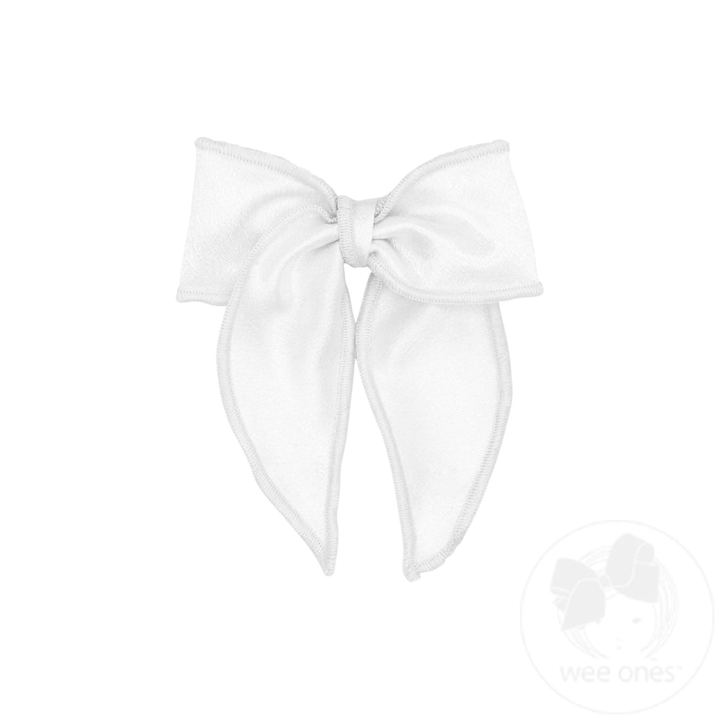 Small Satin Bowtie with Twisted Wrap and Whimsy Tails