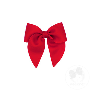 Small Grosgrain Bowtie with Flat Wrap and Whimsy Tails