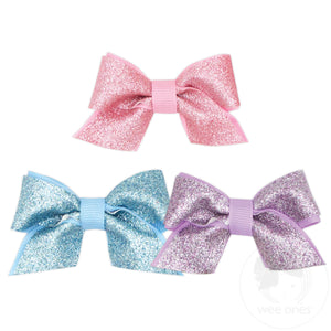 NEW MULTIPACK! Three Grosgrain Underlay Glitter Cheer Bows