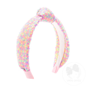 Confetti Sequin Padded Knot Headband