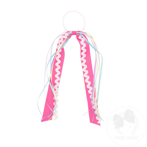 Ric-Rac with Grosgrain and Satin Streamers on a Pony