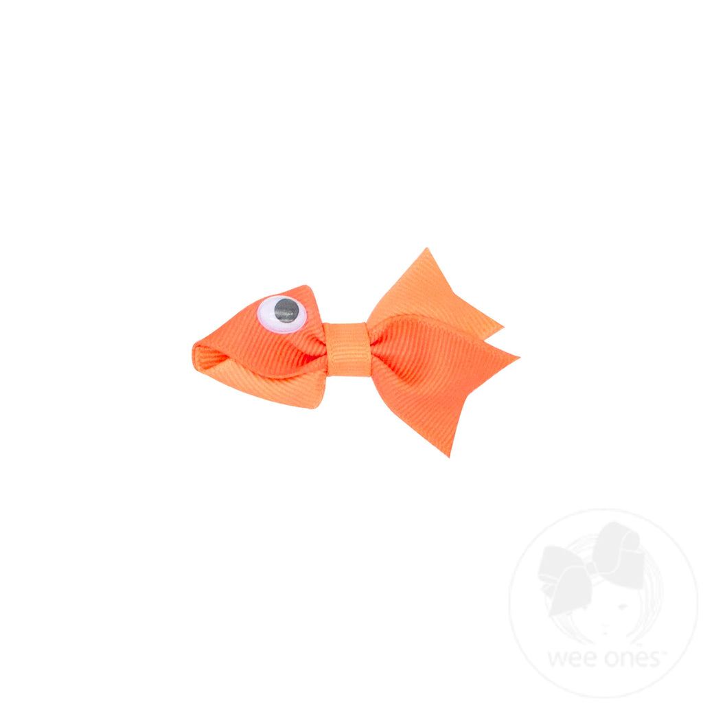 Two-Tone Grosgrain Fish Hair Clip