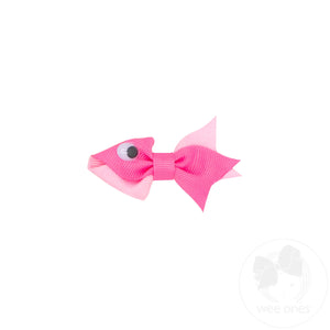 Two-Tone Grosgrain Fish Hair Clip