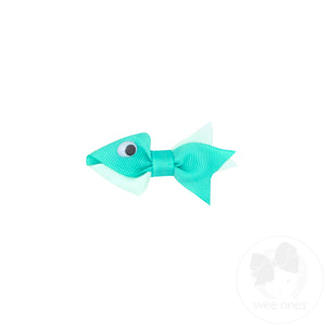 Two-Tone Grosgrain Fish Hair Clip