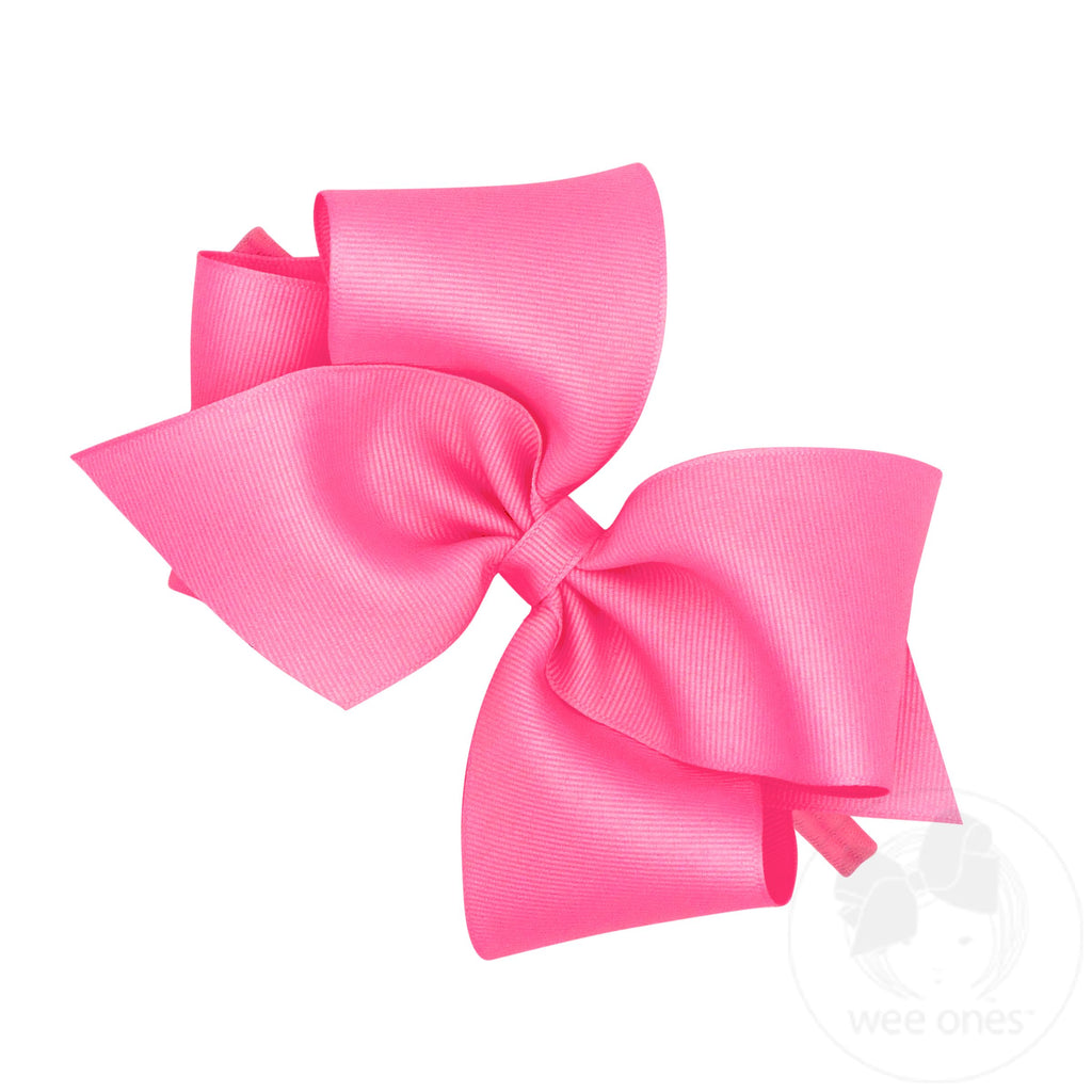 Mini King Grosgrain Hair Bow on Baby Band