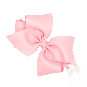 Mini King Grosgrain Hair Bow on Baby Band