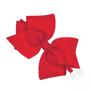 Mini King Grosgrain Hair Bow on Baby Band
