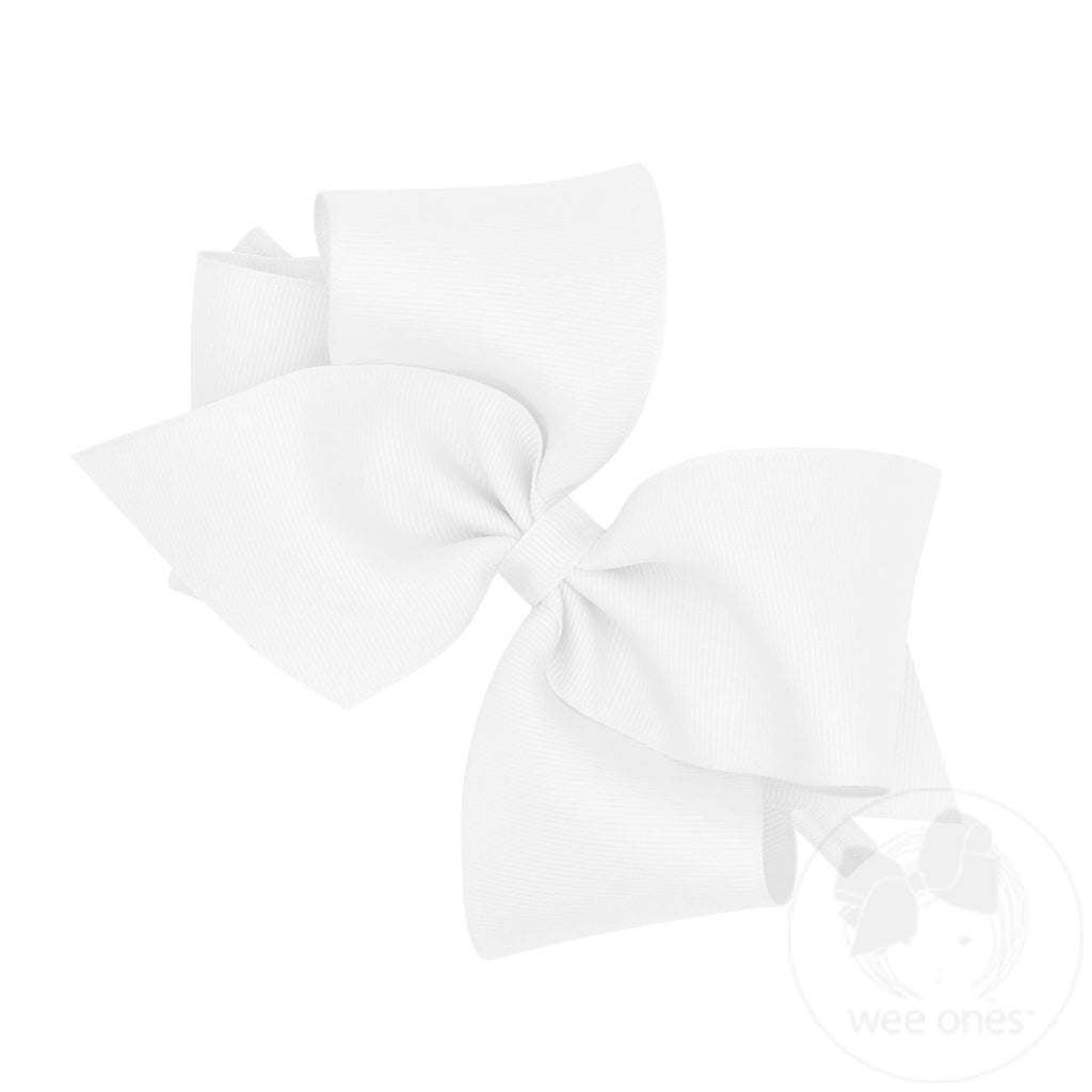 Mini King Grosgrain Hair Bow on Baby Band