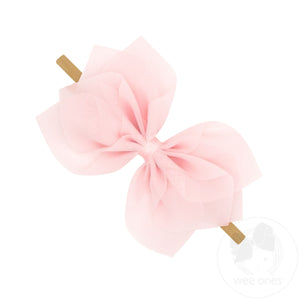 Medium Chiffon Flower on Nylon Baby Band