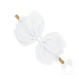Medium Chiffon Flower on Nylon Baby Band