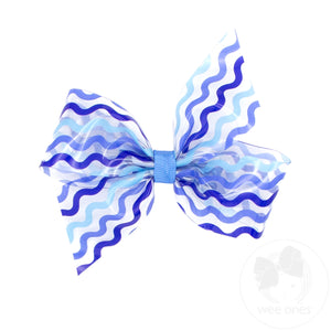 Medium Wee Splash Printed 2-Loop Swim Bow