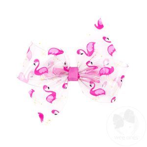 Medium Wee Splash Printed 2-Loop Swim Bow