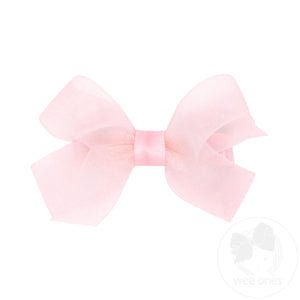 Tiny Classic Organza Single Hair Bow