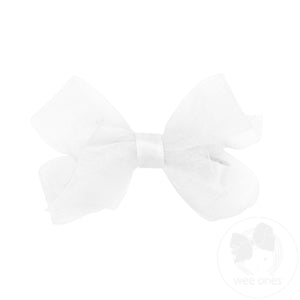Mini Classic Organza Single Hair Bow