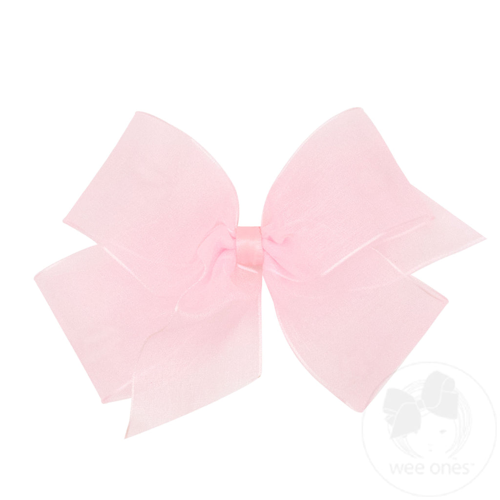 Medium Classic Organza Single Hair Bow