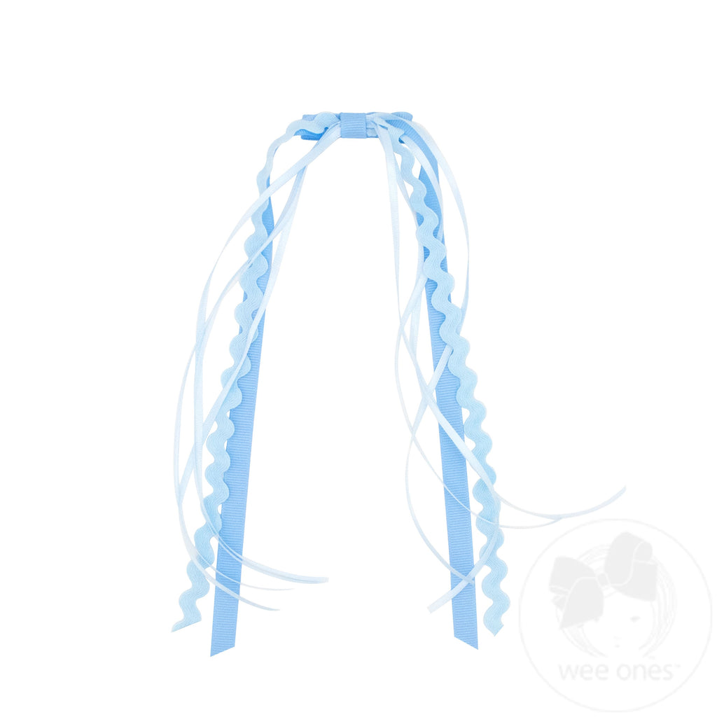 Grosgrain and Ric-Rac Ribbon Streamer Hair Clip