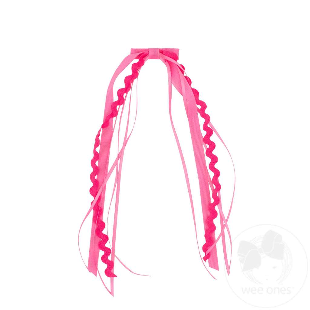 Grosgrain and Ric-Rac Ribbon Streamer Hair Clip