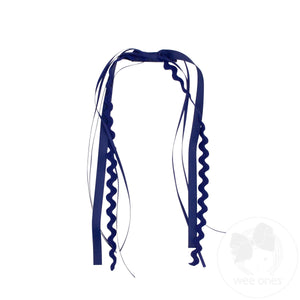 Grosgrain and Ric-Rac Ribbon Streamer Hair Clip